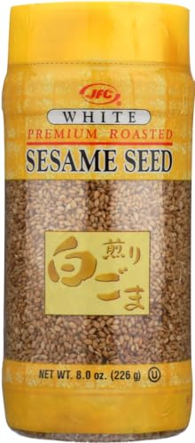 Premium Roasted Sesame Seed 8oz Kosher (White, 2 Piece)