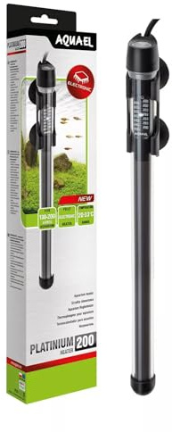 Aquael Platinum - Calefactor (200 W), Negro