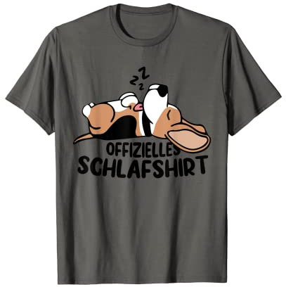 SCHLAFANZUG HUND BEAGLE OFFIZIELLES SCHLAFSHIRT T-Shirt