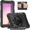 Timecity Case for Lenovo Tab M8 4th Gen 8 2024/2023(TB-301FU/TB-300FU/TB-300XU), Robust Shockproof Kids Case with Screen Protector,360° Rotating Kickstand,Hand/Shoulder Strap & pen holder,Black