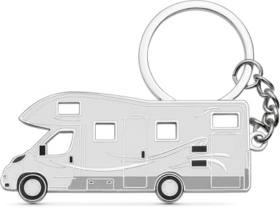 3dcrafter Class C RV Keychain Camper Accessories Motorhome Gift for Travel Trailer Decor Cute and Fun Key Chain