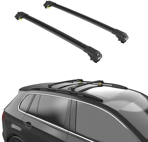 TURTLE kompatibel mit Audi A4 Avant (B5) 1996-2001 Air1 Dachträger | SCHWARZ