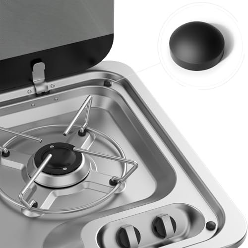 Siegvoll Lot de 8 Capuchons en Caoutchouc pour vis de Plaque de Cuisson Dometic, Smev et Thetford, Accessoires pour Plaque de Cuisson de Camping-Car