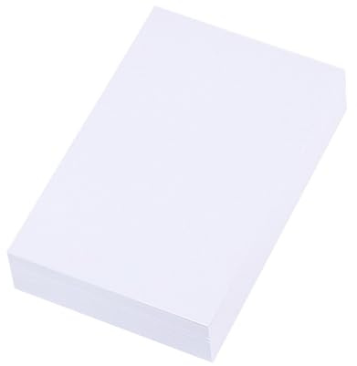 100 Pcs A6 Blank Cards Blank Postcards Message Paper White Postcard Paper, Business Cards, Plain Card for Graffiti, Gifts, Braids (White,15 x 10cm)