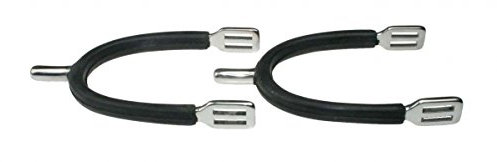 ARBO-INOX Sporen Reitsporen Pferdesporen Edelstahl mit Gummiüberzug für Damen und Herren Größe 20 mm, Farbe Herren