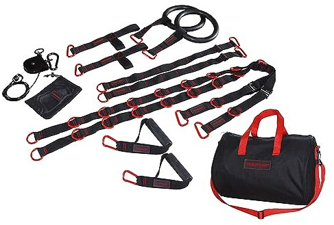 Tunturi Functional Training Set 6 teilig, Suspension Functional Training Ausrüstung für Outdoor und Indoor,