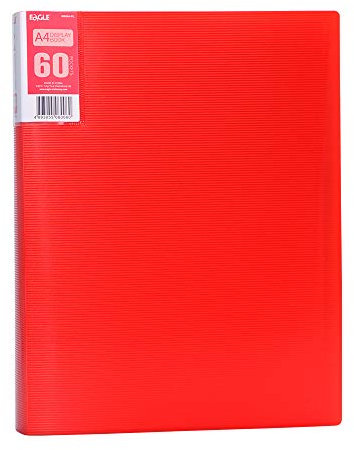Eagle Porte Vues A4 avec 60 Pochettes Transparents A4 Poche Livret de Présentation pour Classer et Protéger les Documents