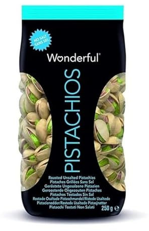 Wonderful Pistachios & Almonds Sachet Pistaches Sans Sel 250 G