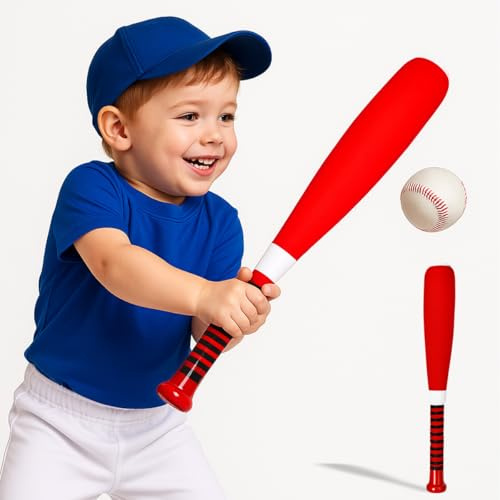 Xwin Foam Baseball Bat and Ball Set for Kids - 54cm Soft Rounders Starter Kit for Indoor and Outdoor Garden Sports Activity Play Set for Children Age 3+ Year