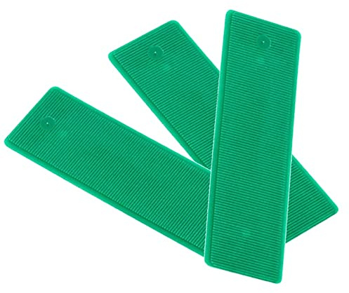 Merriway BH07795 (100 piezas) Ventana Acristalamiento Pisos Embalador Cuñas Embalador, 100 mm x 24 mm x 1 mm, Verde