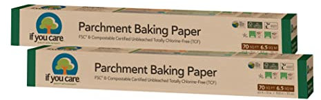 If You Care 100% Unbleached Silicone Parchment Paper 70-Foot Roll-2 Pack