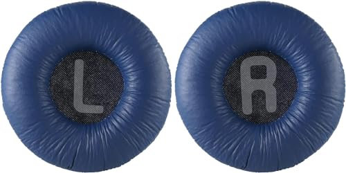 Yizhet Almohadilla Auriculares Compatible con JBL Tune 510BT 500BT 450BT 520BT JR300BT 310BT T510BT T500BT T450BT T520BT Almohadillas Cascos de Repuesto en Cuero Proteico y Espuma, Azul
