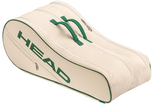 HEAD Arthur Ashe Racquet Bag l whge Schlägertasche Weiß - Creme