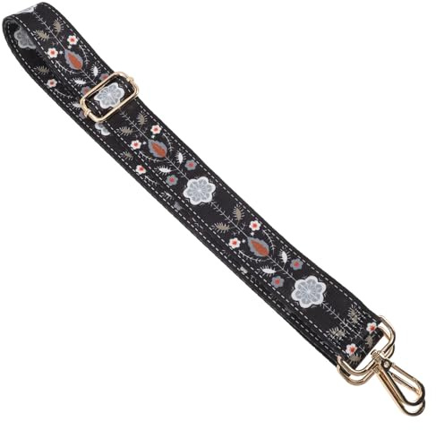 Zerodeko Correa de Banjo Ajustable de Poliéster Patrón Retro, y Cómoda, Diseño Vintage para Hombro, Accesorio Adecuado para Músicos y Banjistas