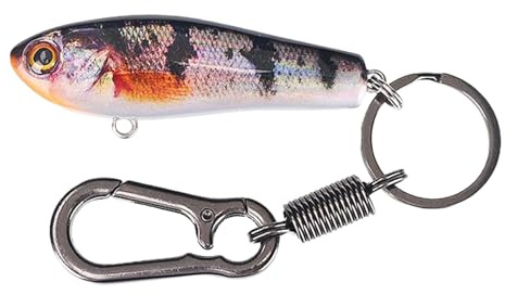 Générique Realistiskt fiskedrag, fiske hänge, mini - charm, metallkrok, utomhusutrustning, med betesmönster, väska prydnad att använda p