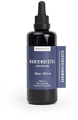 MARIENDISTEL KRÄURELIXIER/TINKTUR – 100 ml – mjölktistel, fri från växtskyddsmedel eller andra kemiska tillsatser