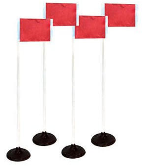Rubber Base Corner Flags