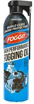 FOGGIT High Performance Fogging Oil Cylinder Lube, 12 Oz Can - Engine Protection for Rust, Corrosion, and Seasonal or Long-Term Storage - For All 2-Cycle, 4-Cycle Carbureted and Fuel-Injected Engines