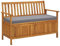 puraday Gartenbank mit Stauraum 120 cm Massivholz Akazie Gartenbank Holz Sitzbank Outdoor Sitztruhe mit Stauraum Outdoor Gartentruhe Sitzbank Truhenbank Holz Truhenbank mit Stauraum