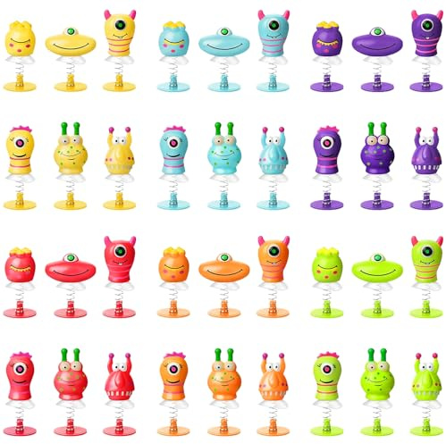 AMFUN 36pcs Jumping Monster Party Bag Fillers - Monster Jump Ups, Great for Kids Party Bags