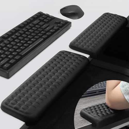 lomonmen Armstöd skrivbord, 2 stycken L-formade skrivbord handled armbågsstöd, ergonomisk halkfri armstödskudde skrivbordskant för hem och kontor