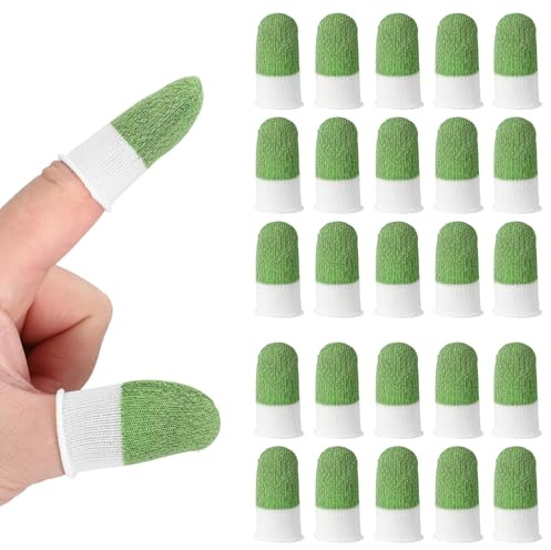 PATIKIL 40 Manchons De Doigt pour Jeu Mobile Manchon De Doigt Vert Clair