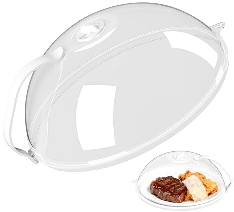 VIVIIHOO Coperchio microonde, paraschizzi Senza BPA Fino a 200°C, Copertura microonde con Manico Adatto alla lavastoviglie, Coperchio per microonde 26 cm
