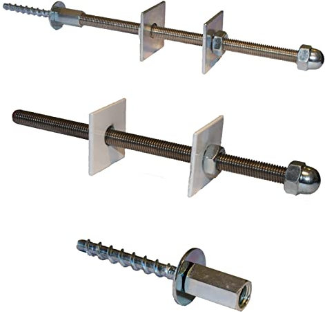 Cast Iron Radiator Stay/Bracket/Tie/Retainer/Fixing White - Threaded Fixing