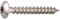 Vis penture - Viswood - Tête cylindrique bombée - TX - Inox A2-7 x 70 mm - Boîte de 25