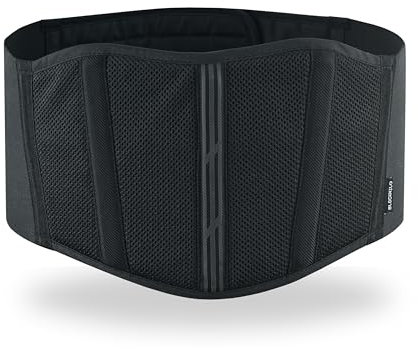 BLACKWILD Nierengurt | Unterstützung und Komfort für Sport und Aktivitäten | Nierengurt Motorrad Herren und Damen | Atmungsaktives Design für Rückenstabilität – Ideal für Motorradfahren, Fitness (L)