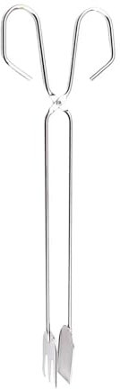 XUCZHAI Pinzas for carbón for Barbacoa, Pinzas multifuncionales for Troncos de Fuego, agarradores de leña de 10,04 Pulgadas