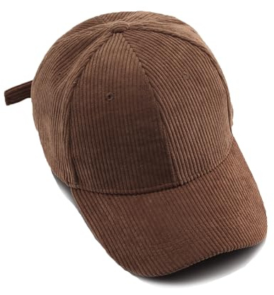 YAMEE Gorras de Béisbol Ligero Suave, Gorro Invierno Mujer Pana Vintage, Viseras Hombre a Prueba de Viento Ajustable, Sombrero Hombre Casual Comodidad