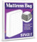 Mattress Bag for Moving and Storage, 5 Mil Heavy Duty Bed Mattress Cover, Mattress Protector Super Thick and Tear Resistant (Single)