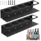 kamoly Soporte de pared para botellas de spray 2PCS, Soporte Herramientas Pared para 5 latas de aerosol, Pared Organizador de Herramientas Eléctricas, Herramientas de Garaje Accesorios