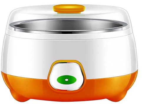 Fiorky Electric Automatic Yogurt Maker, 1L Electric Mini Yogurt Maker Automatic Yogurt Machine for DIY Yogurt, with Stainless Steel Liner, Homemade Yogurt Made Easily for Home Organic Yogurt