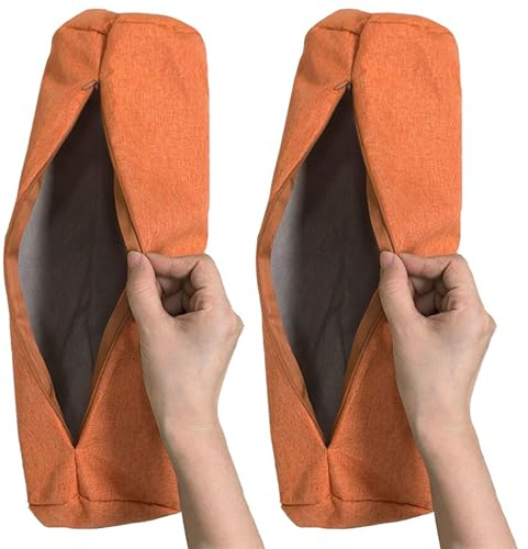 2 Fundas de Almohada Cilíndricas for El Cuello for Cama Decoración del Hogar Suave Cómodas(#4,15x40cm/6x16in)