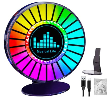 Lampe ambiante à Rythme - Lumière LED Changeante de Couleur contrôlée par Application, Bande intérieure de Voiture en Fibre Optique avec synchronisation Musicale | Décoration de fête de la Chambre