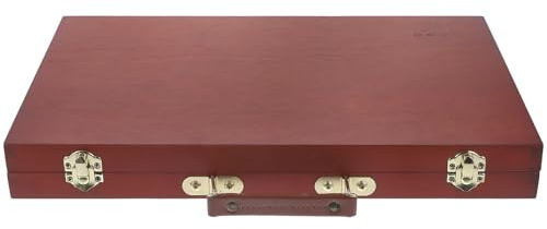 WEKAMOS Valigetta in Legno Portatile per Artisti Maniglia Scatola per Dipingere Chiusure di Sicurezza Cassetta Organizzatrice per Materiali da Disegno e Vernici Leggera e Resistente