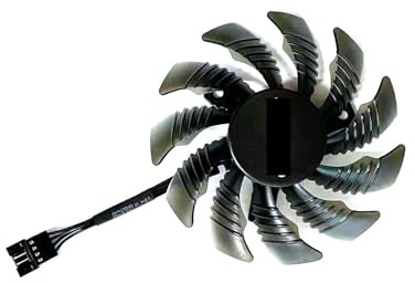 Parte de refrigeración de la computadora Ventilador GPU 4PIN 75MM T128010SU PLD08010S12HH Compatible con GTX1070Ti 8G GTX1060 6G Tarjeta gráfica Ventilador for tarjeta gráfica(1 FAN)