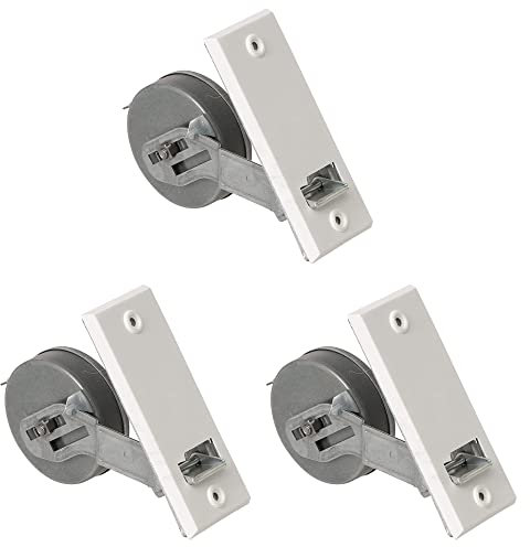 Rollwin 3x Rolladen Gurtwickler Unterputz 105mm Lochabstand - aus Deutschland - mit Gurtwickler Blende Weiß - ohne Gurt - für 23mm Rolladengurt geeignet - Rollo Wickler mit Abdeckblende