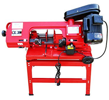 Varan Motors nemcb de 02 Sierra de cinta para metal 370 W 230 V con soporte y tornillo + Vertical y Horizontal ángulo Interfaz.