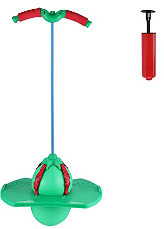 Ballon Sauteur Pogo Stick Jumper Bâton Sauteur Fitness Adulte Ballon de Gym Sport Boule Sautante Antidéflagrant Lolo Ball Pogo Ball avec Poignée Planche d'équilibre Pour Maison Ecole Extérieur