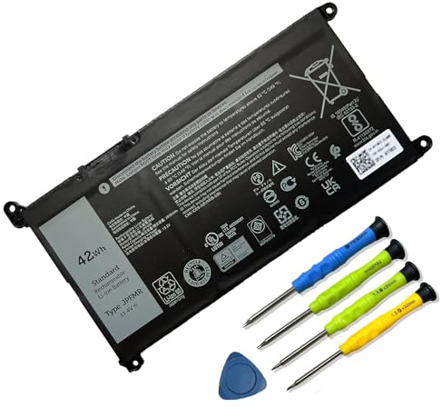 Mobik 42Wh JPFMR Laptop Battery Replacement for Dell Chromebook 3100 3400 2-in-1 5488 5493 5593 P90F Series Notebook 0JPFMR 7MT0R 7MTOR 16DPH 7T0D3 07T0D3 DN33X RDNP5 65N6H 11.4V 3500mAh