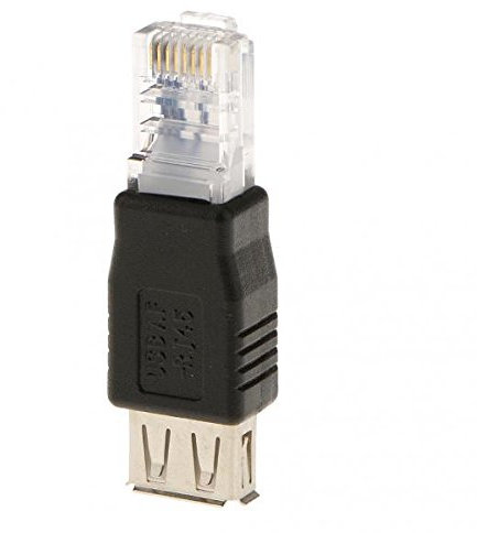 Adaptateur RJ45 mâle vers USB femelle, prise réseau LAN Ethernet routeur