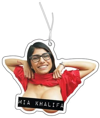 CME.Promo Duftbaum Mit Mia Khalifa Motiv, Auto Duftspender, Car Air Freshener, Duftanhänger Set