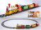 Trenino Elettrico per Bambini,Trenino Natalizio ，Luci e Suoni, Giocattolo con Binari Ferroviario, Set Pista Treno Elettrico, Regalo Natale Compleanno Educativo per Bambini