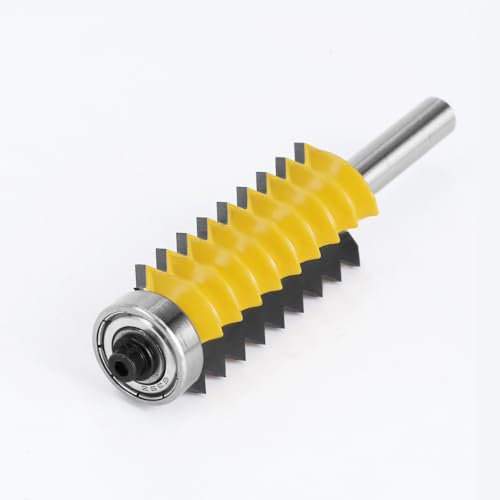 1st 8mm skaft Fräs Gängfräs Fingerfog Lim Upphöjd Panel V Fräs Fräs for Trä Tapp Träverk Kon Tappborr
