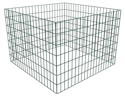Gecheer Square Mesh Garden Composter 100 x 100 x 70 cm Garden composter Model141206