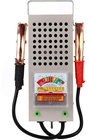 Telituny Tester per Batteria - Tester per Batteria per Auto da 12V Analizzatore di carico per autoveicoli Strumento per Test del Sistema di Ricarica in Lega di Alluminio 200AH
