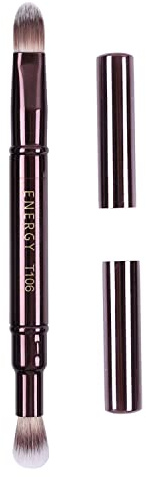 ENERGY Pinceaux Maquillages à Double Embout 2-en-1, Anti Cerne, Estompeur, Highlighter, Pinceaux Maquillages de Voyage pour Maquillage Liquide, Crème, Poudre